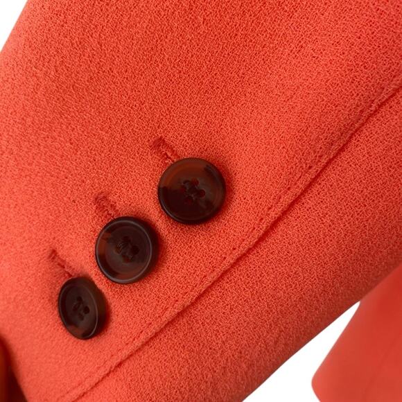 Smythe Tailored Blazer Neon Tangerine Revolve Size 14 - Picture 7 of 8